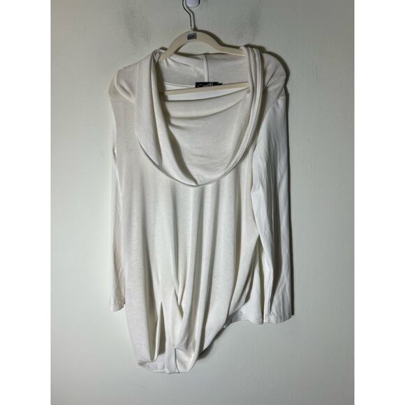 Sympli Cream Cowl Neck Pullover Tunic Sz 10 - Picture 1 of 3